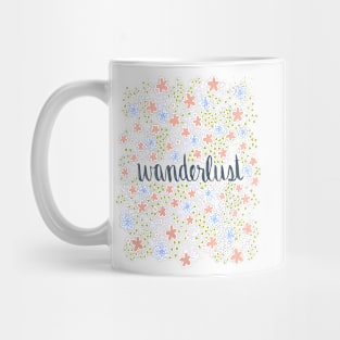 Wanderlust - Pink and Periwinkle Mug